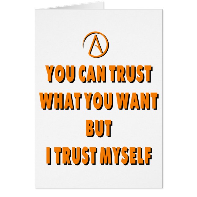 Cartão Confie em mim (Frente)