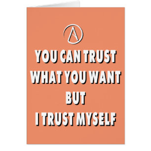 Cartão Confie em mim