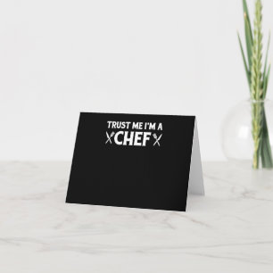 Cartão Confie em mim um chef   citações engraçadas de 
