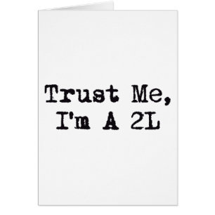 Cartão Confie-me, mim são A 2L