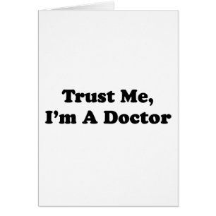 Cartão Confie-me, mim são um doutor