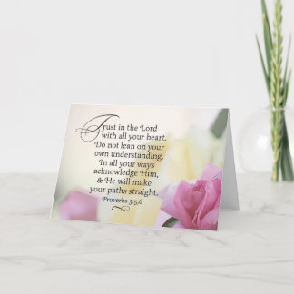 Cartão Confie no Senhor