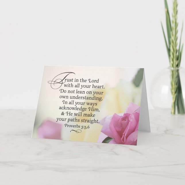 Cartão Confie no Senhor (Frente)