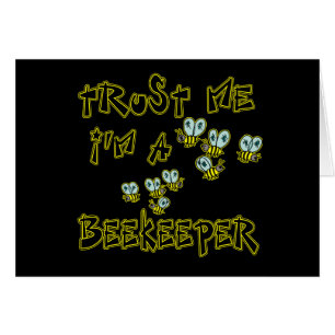 Cartão Confie que eu mim é um apicultor