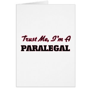 Cartão Confie que eu mim é um Paralegal