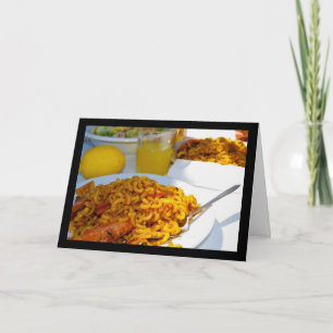 Cartão Configuração da Cozinha Espanhola