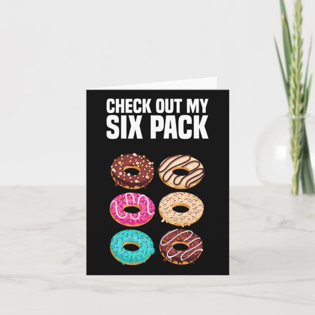 Cartão Confira Minha Força De Seis Pacotes De Gym Engraça (Frente)