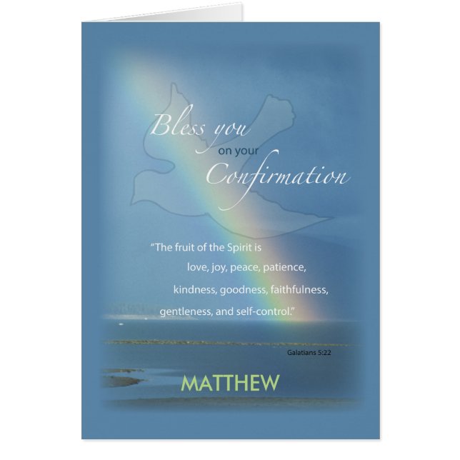 Cartão Confirmação Personalizar Nome Personalizável do Ar (Frente)