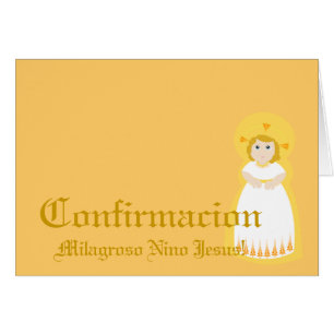 Cartão " Confirmacion miraculoso" - Espanhol-Personalize