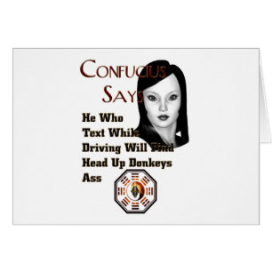 Cartão Confucis Says