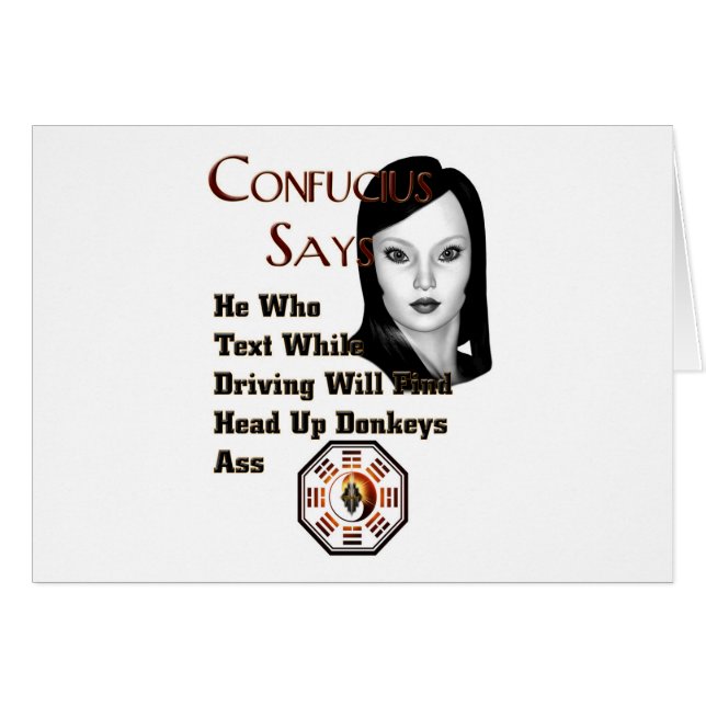 Cartão Confucis Says (Frente Horizontal)