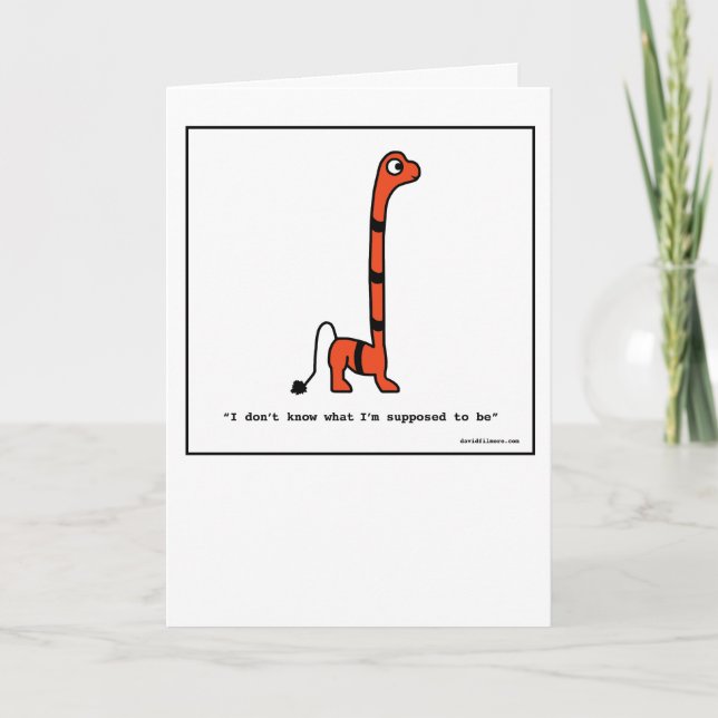 Cartão Confused Monster - Greeting Card (Frente)