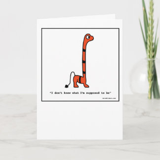 Cartão Confused Monster - Greeting Card
