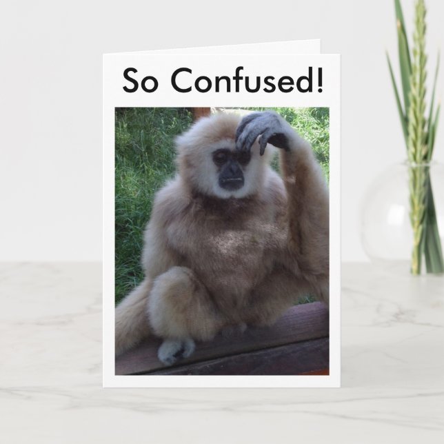 CARTÃO CONFUSO DE COMO VOCÊ PARECE TÃO BOM ANIVERSÁRIO (Frente)