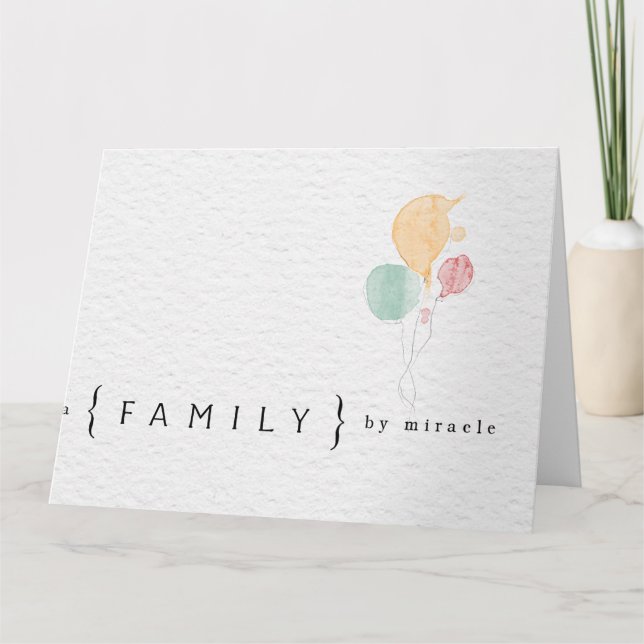 Cartão congatulations adoption card (Frente)