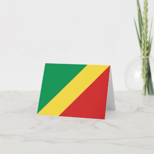 Cartão Congo-Brazzaville Flag Notecard