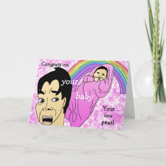 Cartão Congrats em seu bebé
