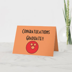 Cartão congrats graduate bowling card