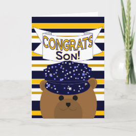 Cartão Congrats - Navy Active Duty - Son