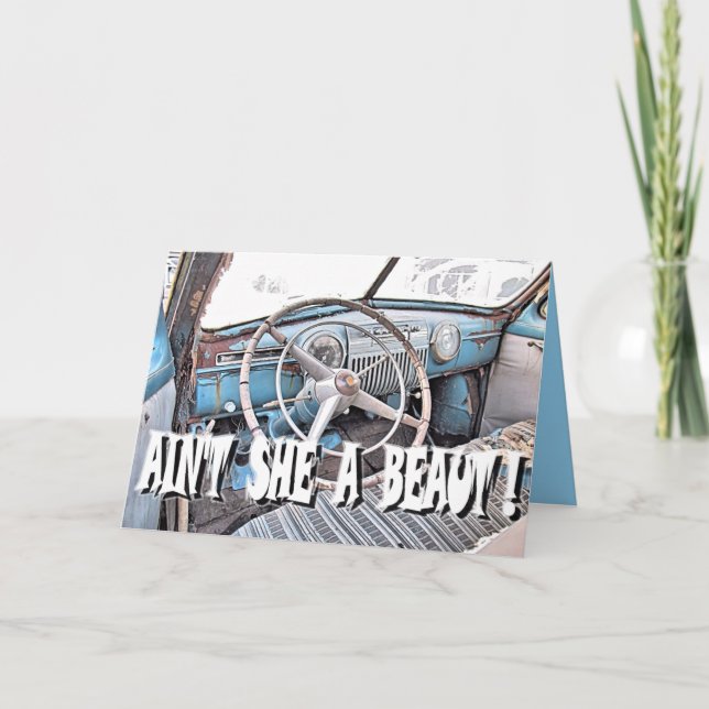 Cartão CONGRATS ON THE NEW CAR, Card (Frente)