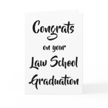 Congrats on your Law School Graduation Card