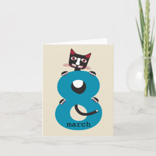 Cartão Congrats with March 8  International Women's Day