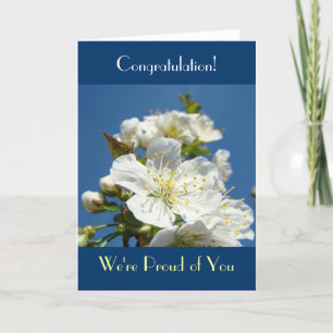 Cartão Congratulation! Cards We're Proud of You Blossoms