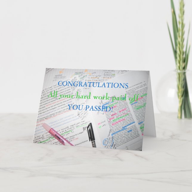 CARTÃO CONGRATULATIONS (Frente)