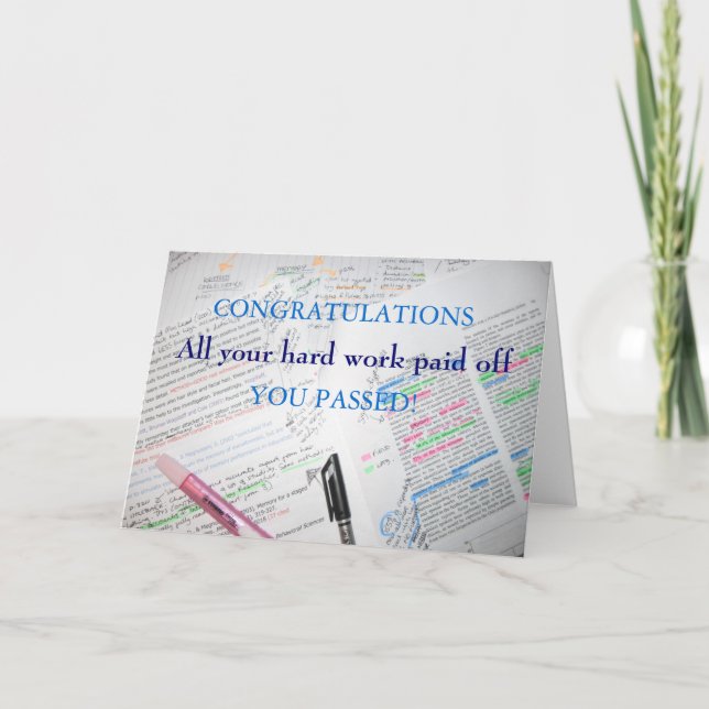 CARTÃO CONGRATULATIONS (Frente)