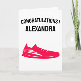 Cartão Congratulations 1st Marathon First Marathoner