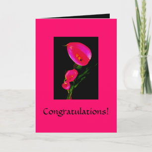 Cartão Congratulations! Card ~ Calla Fantasy Pink 2