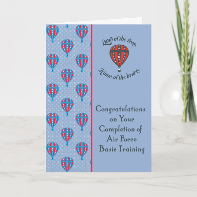 Cartão Congratulations Card for Air Force Basic Training (Frente)