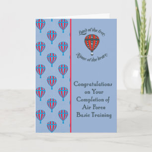 Cartão Congratulations Card for Air Force Basic Training