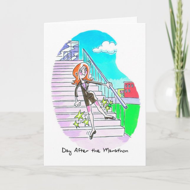Cartão Congratulations Card for Runner - Stiff Legs (Frente)