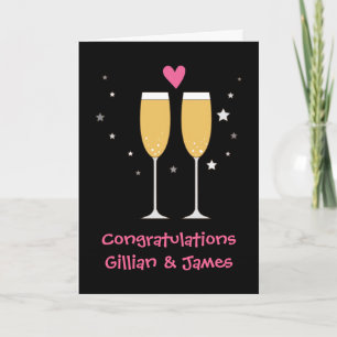 Cartão Congratulations champagne toast card