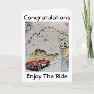 CARTÃO CONGRATULATIONS=ENJOY THE RIDE