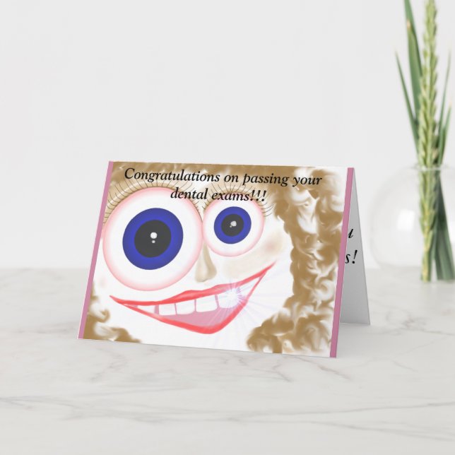 Cartão Congratulations for dental exams (Frente)