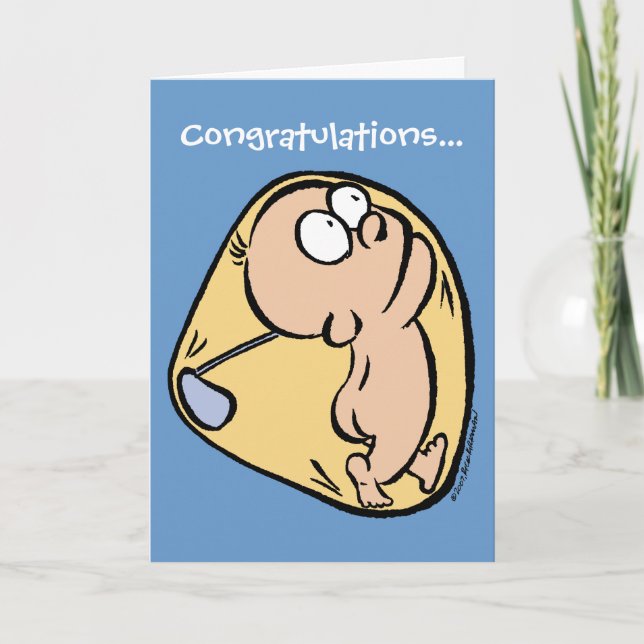 Cartão Congratulations-Future Golfer-Blue (Frente)