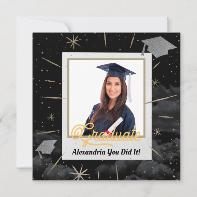 Cartão Congratulations Graduate Graduating Class of 2022 (Frente)