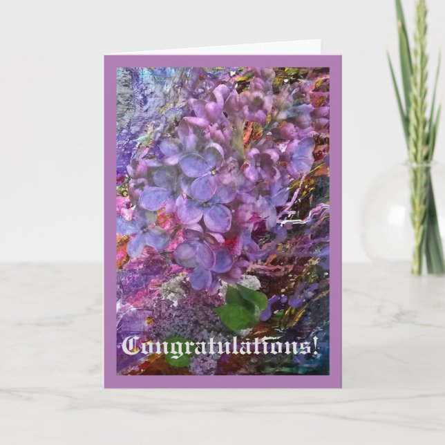 Cartão Congratulations greeting card (Frente)