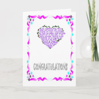 Cartão Congratulations, Heart