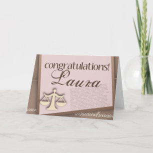 Cartão Congratulations Law School Graduate