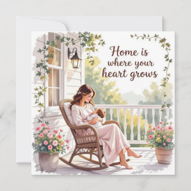 Cartão Congratulations mama new mom (Frente)