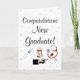 Cartão Congratulations New Graduate-Nurse Humor