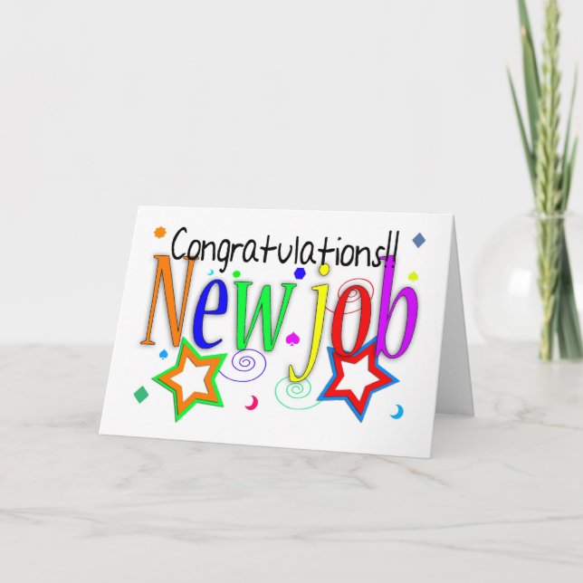 Cartão Congratulations New Job Greeting Card - New Job - (Frente)