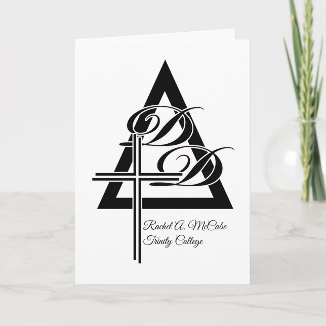 Cartão Congratulations on Doctor of Divinity Degree (Frente)