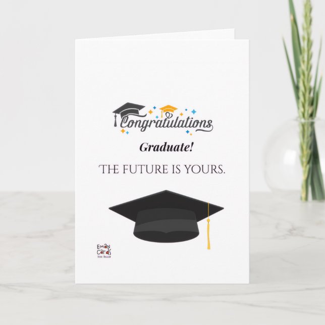 Cartão Congratulations on Graduation (Frente)