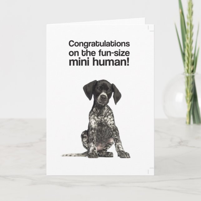 Cartão Congratulations on the mini human (GSP) - Card (Frente)