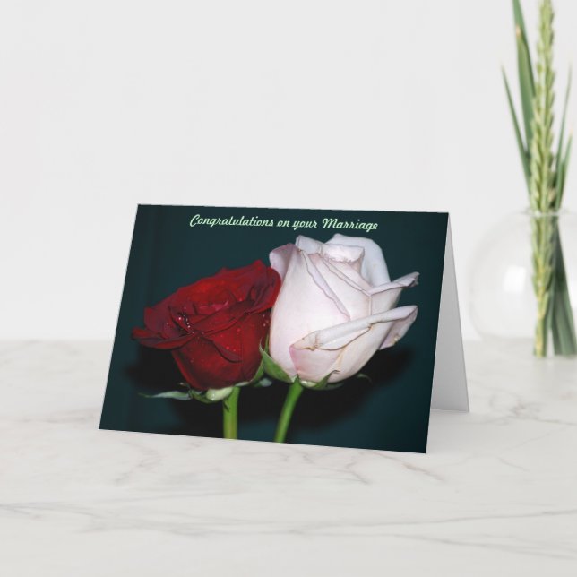 Cartão Congratulations on your marriage (Frente)