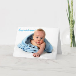 Cartão Congratulations On Your New Baby Boy